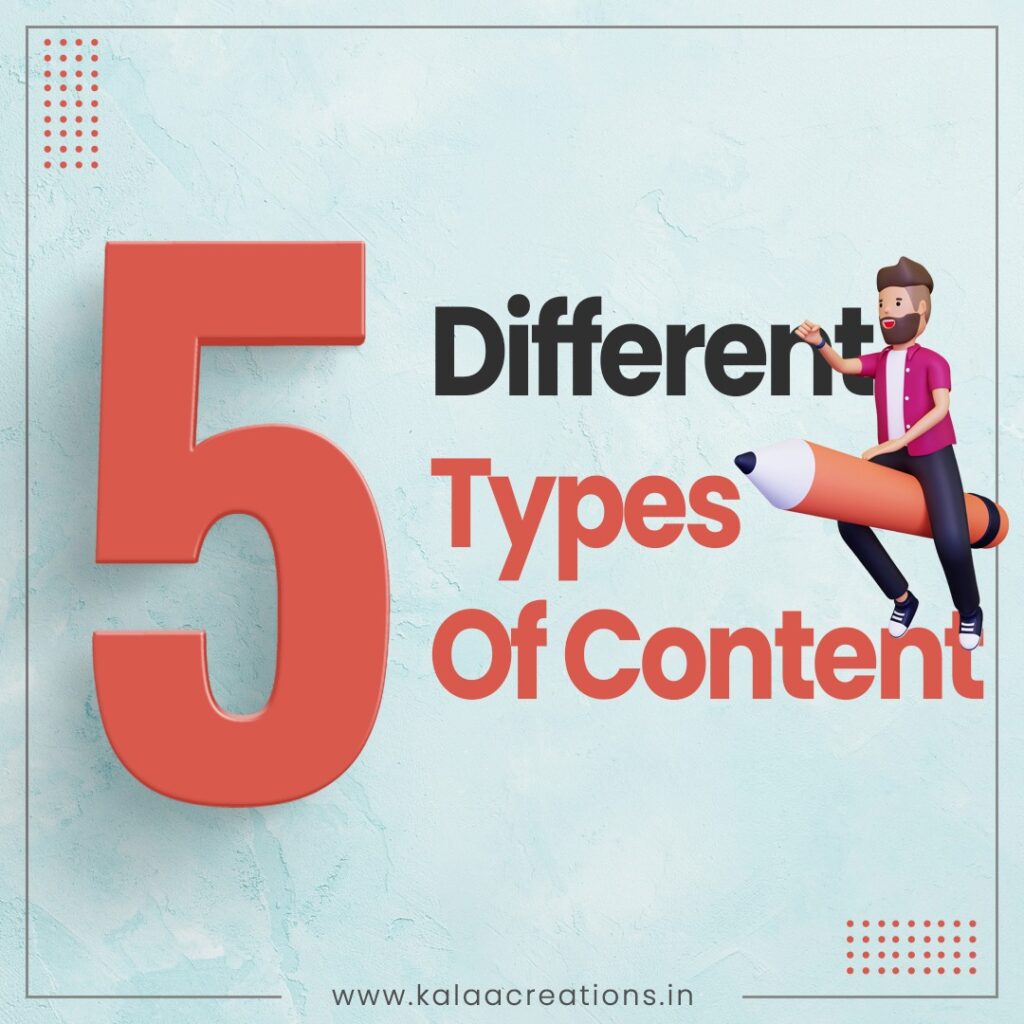 5 Different Types Of Content